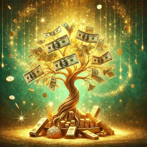 Arbol lleno de dinero